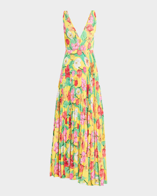 Oria Tulip Rosette Maxi Dress